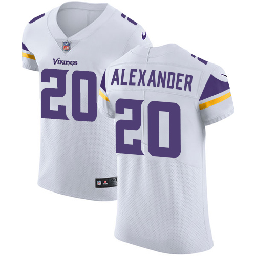 Nike Vikings #20 Mackensie Alexander White Men's Stitched NFL Vapor Untouchable Elite Jersey
